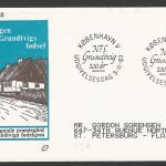 Danmark stamps FDC - N F S Grundtvigs Fodsel, 1983 - FFF0095