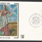 Eireland stamps - Europa 1982 silk Cover  - FFF0118