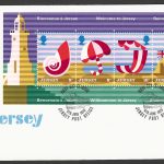 Jersey stamps- MS on FDC - Umberala , flag , 1975 - FFF0192