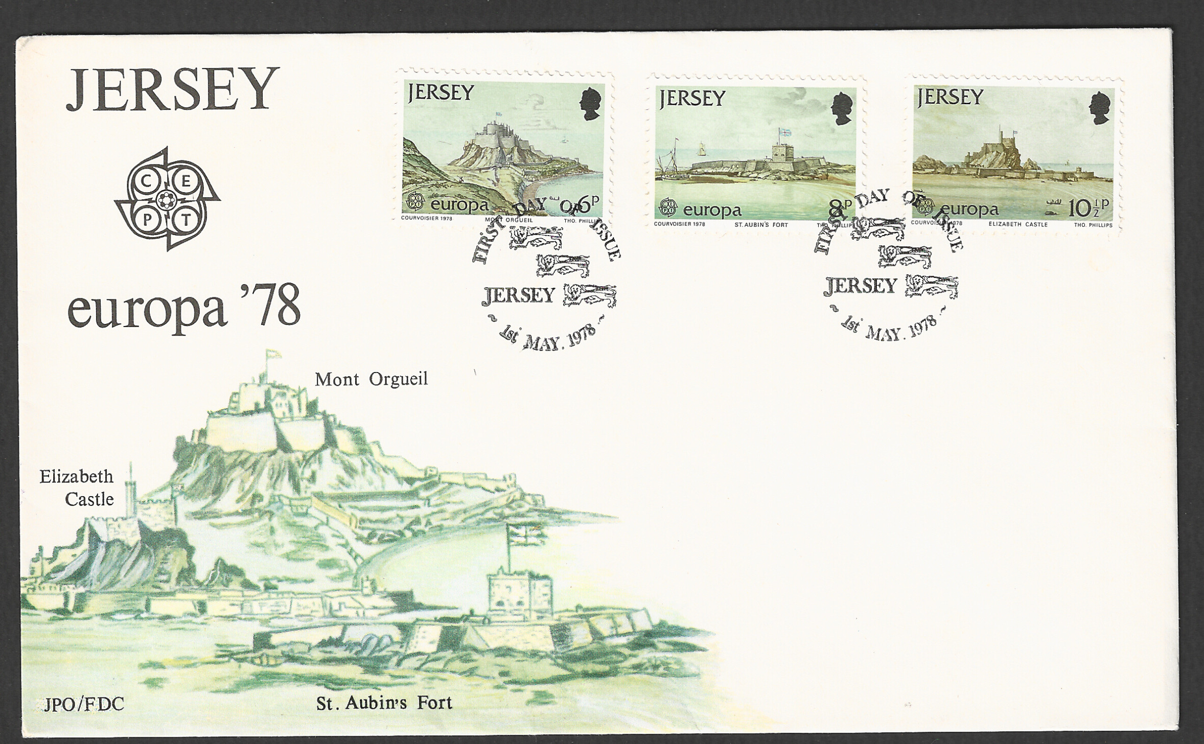 FFF0197 Jersey stamps - Set of 3 Vaues,Europa 1978 - FFF0197 - Image 1