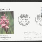 Foroyar stamps FDC - Flower - 1988 - FFF0253