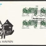 Foroyar stamps FDC - Gamla Havnin Block of 4 , 1981 - FFF0258