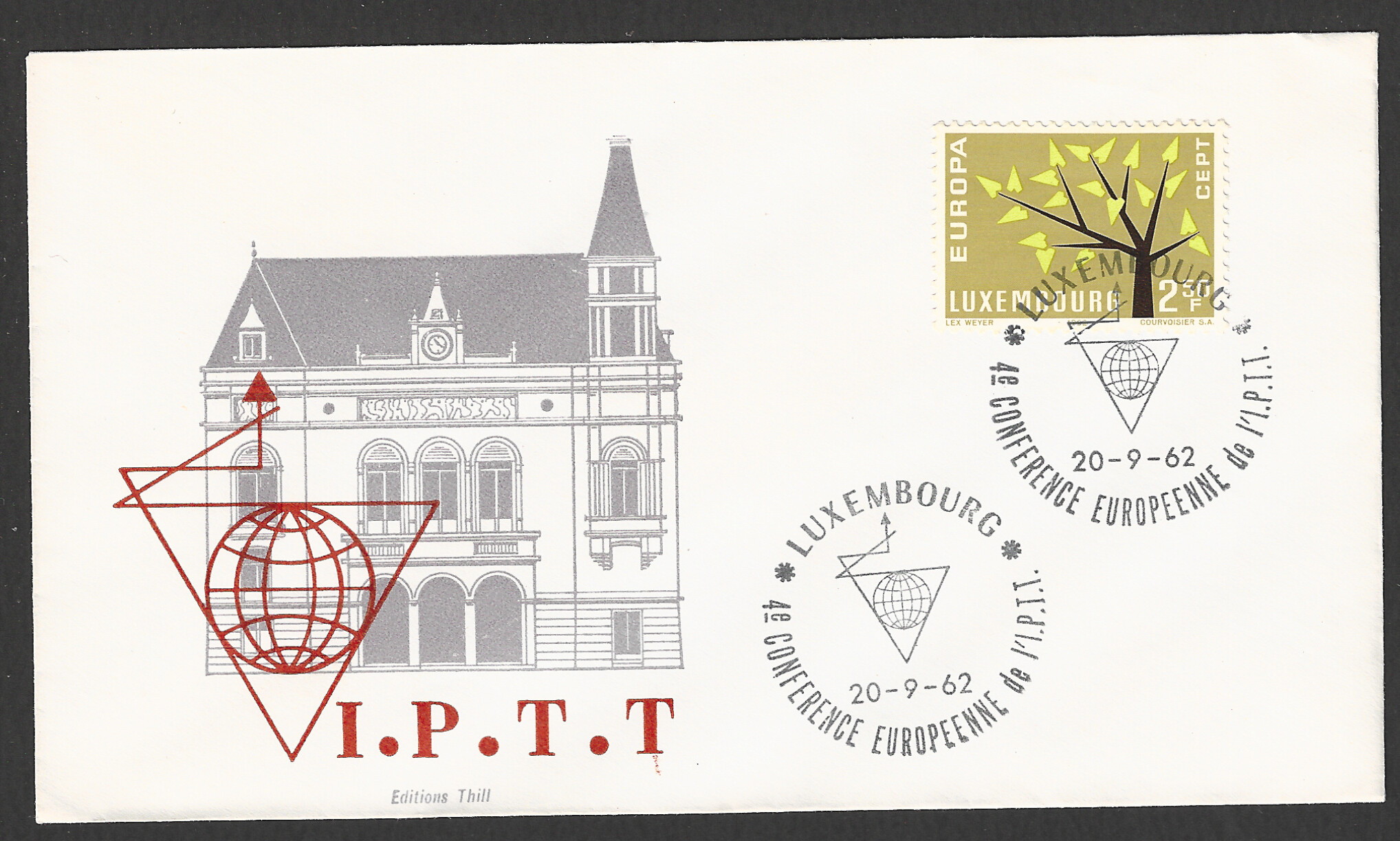 FFF0306 Luxembourg stamps FDC - Europa , 1962 - FFF0306 - Image 1
