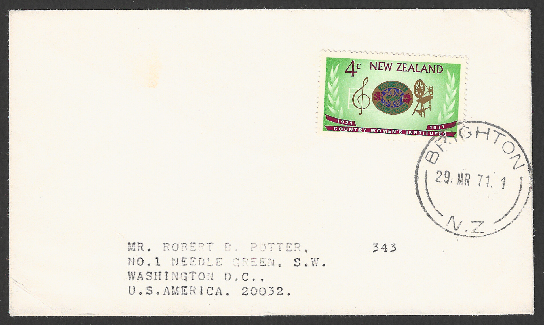 FFF0388 New Zealand stamps - Music, 1971 - FFF0388 - Image 1