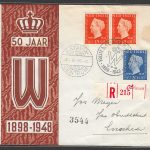 Nederland stamps - Jubilee Envelpe used via registered Post , 1948 - FFF0409