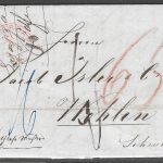 Great Britian to Swizterland stampless Cover , 1862 Rare - FFF0433