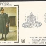 Vaticane stamps - Silk Cachet - International Military Pilgrimage, 1975 - FFF0505