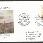 Foroyar stamps FDC - Efter Maleri af William Heinesen, 1988 - FFF0513