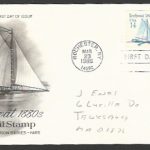 USA stamps FDC - Ice Boat 180s - 14 c Coil stamps, 1985  - FFF4284