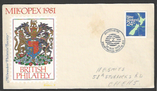 FFF4340 New Zealand stamps MILcOPEX 181 - Bitish Phiately, 1982 - FFF4340 - Image 1