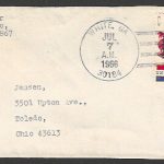 USA stamops Postally used cover , circus, 1966 - FFF4410